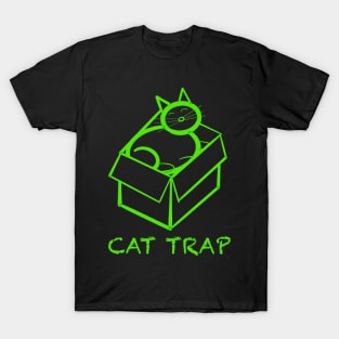 Cat in a box cat trap T-Shirt